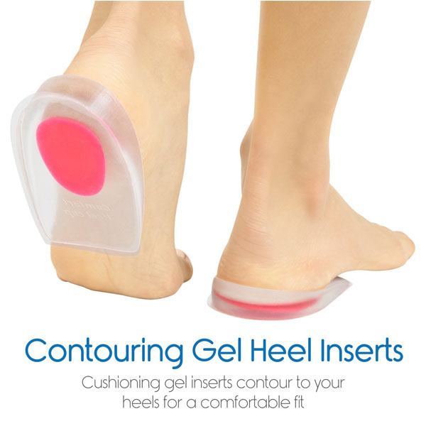 Piede Care Soft Gel Silicon Posture Corrective Heel Cups Gel Heel Cushion ZG -277