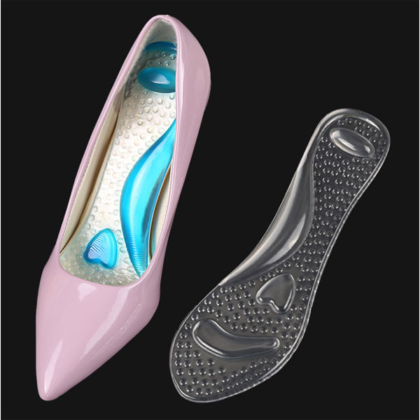New Foot Care Comfortable Transgenito Sticky Pu Gel Insole for High Heel Shoes ZG -353