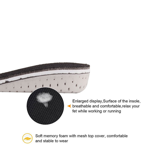 Leggero peso morbido EVA Memory Foam Shoe Insole per aumentare l'altezza ZG -1842