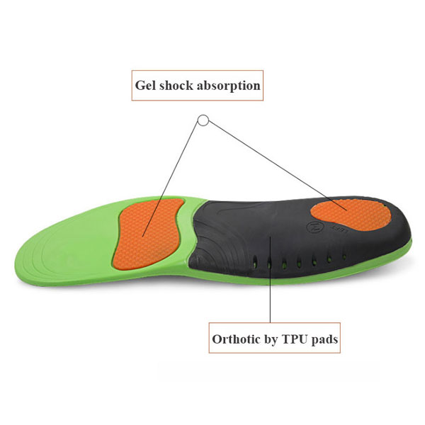 Riutilizzabile Anti -Frizione PU Insoluto Orthotic Shoe Insole per donne e uomini ZG -390