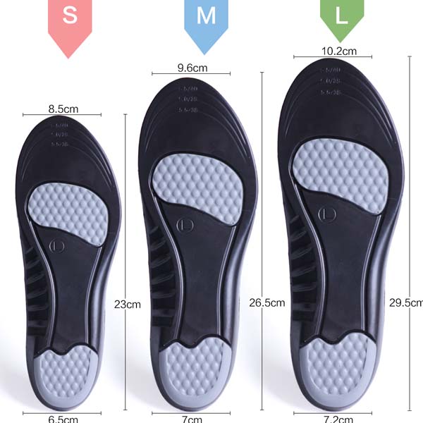 Foot Comfortable Pu Memory Foam Scarpe Insole per adulti ZG -263