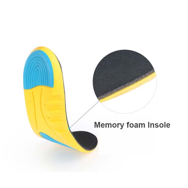 Amazon Hot Sell Shock Absorbtion and Cushioning PU Sports Insole Memory Foam Insole ZG -442
