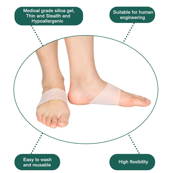 Soft Gel Protettore Sleves per Flat Foot Arch Support Cushion ZG -213