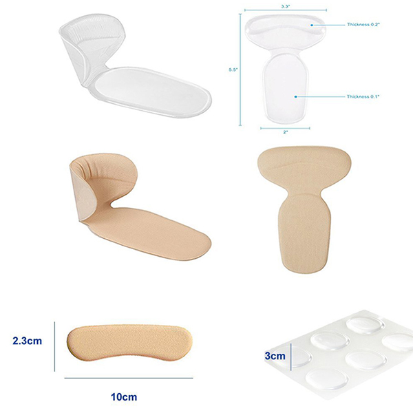 Anti slip Wasable Sticky Gel Heel Grip Liner per le donne ZG -229