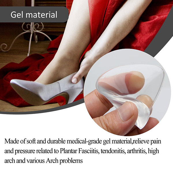 Hot Selling Arch Support Gel Orthotic Insole Flat Foot Corrector Gel Pad Insole ZG -254
