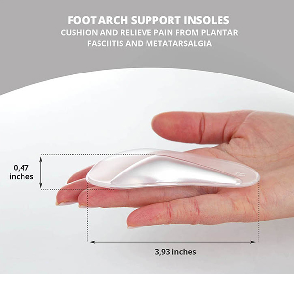 Arch Support Shoe Inser per flat Feet Plantar Fasicite Insole Relieve Pain per donne e uomini ZG -257