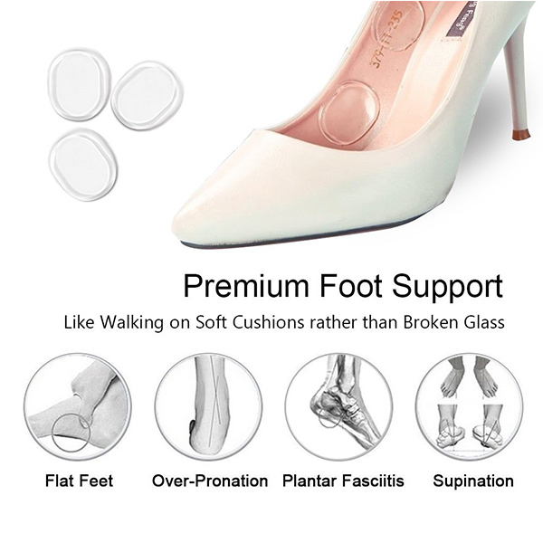 Consegna rapida Silicone Gel Heel Cushion High Heel Insets foot pads for woman ZG -271