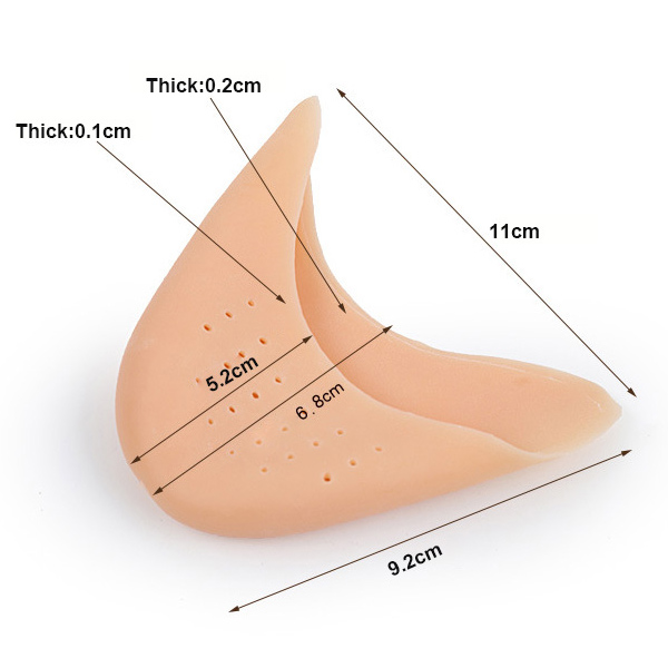 Commercio all'ingrosso Hot Sale Wasable Silicone Ballet Toe Pads Durable Massaging Insole ZG -443