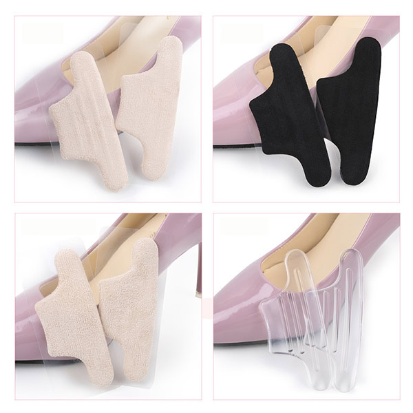 Nuovo stile Silicone Gel Heel Grips Cushion Back Pads tessuto tacco presa ZG -365
