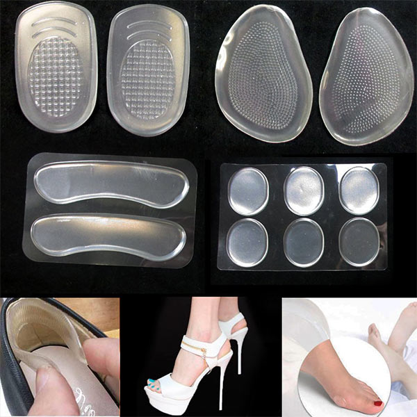 Consegna rapida Silicone Gel Heel Cushion Foot Care Shoe Pad ad alto tallone protettore ZG -1821
