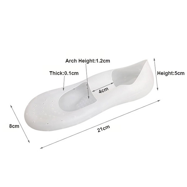 Respirabile Anti Crack Whitening Moisture Arch Support Silicone Gel Spa Sock Nuovi prodotti ZG -450